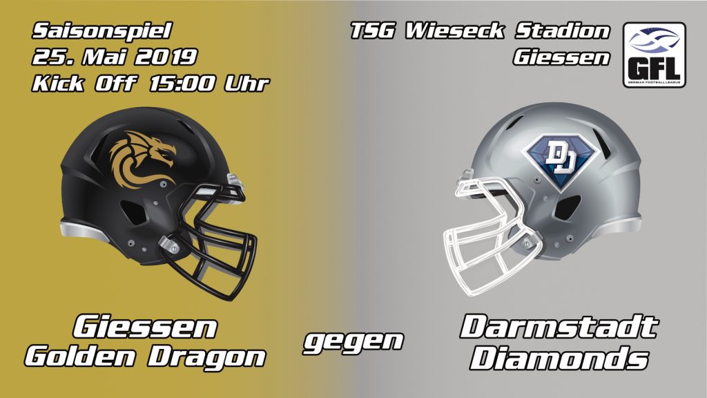 darmstadt diamonds gießen golden dragons auswärtsspiel