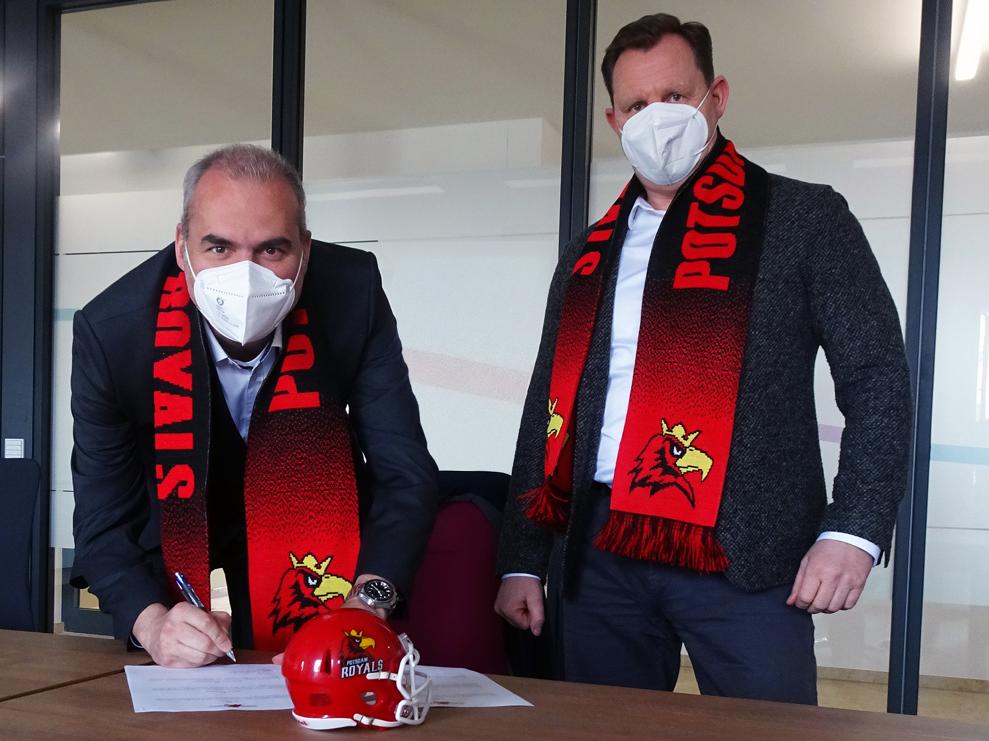 Potsdam Royals Foto1: links: Dirk Moritz, rechts: Jens-Torsten Müller