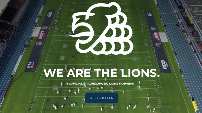 Wir sind online mit unserem Lions Fan Shop