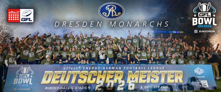 Herzlichen Glückwunsch, Dresden Monarchs – Deutscher Meister 2026!