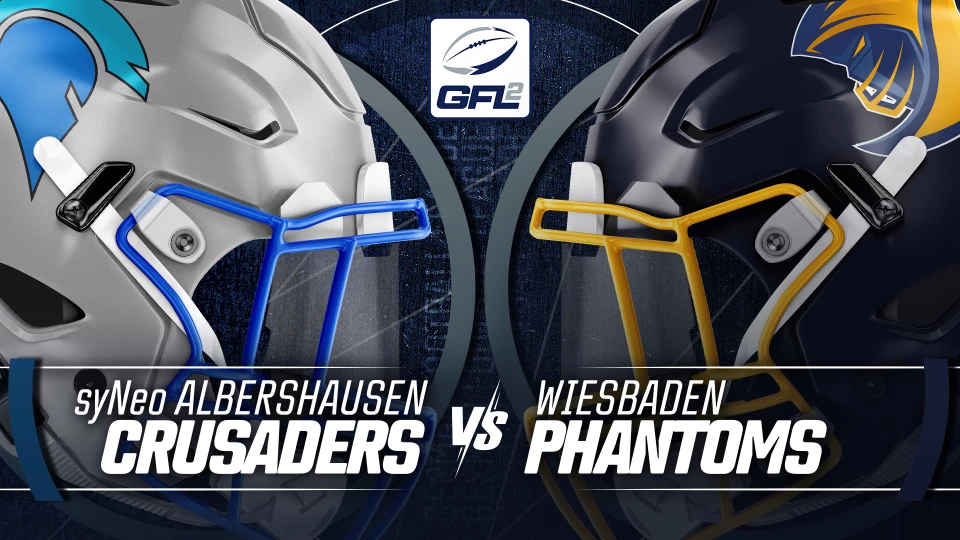 GFL2: syNeo Albershausen Crusaders vs. Wiesbaden Phantoms